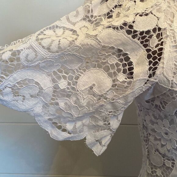 Nanette Lepore white lace eyelet dress - Picture 4 of 11